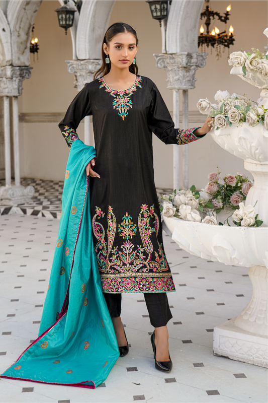 Code: 7173 (3 Pc Outfit) Black