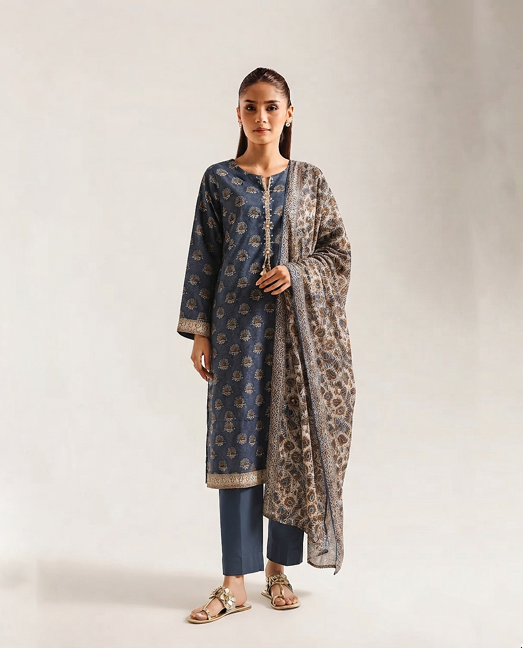 3 Piece Lawn Suit - Printed