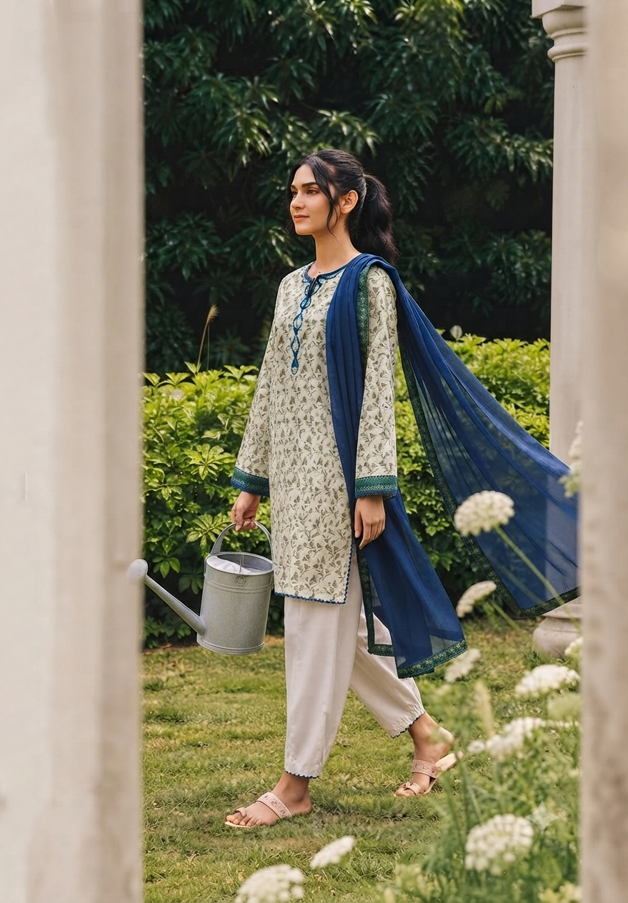 3 Piece Lawn Suit - Printed