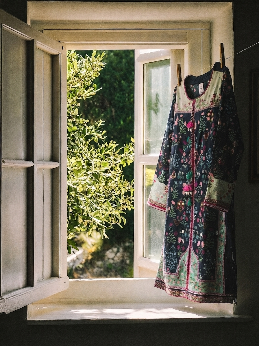 Vibrant Citrus Bloom – Printed 2-Piece Lawn Suit