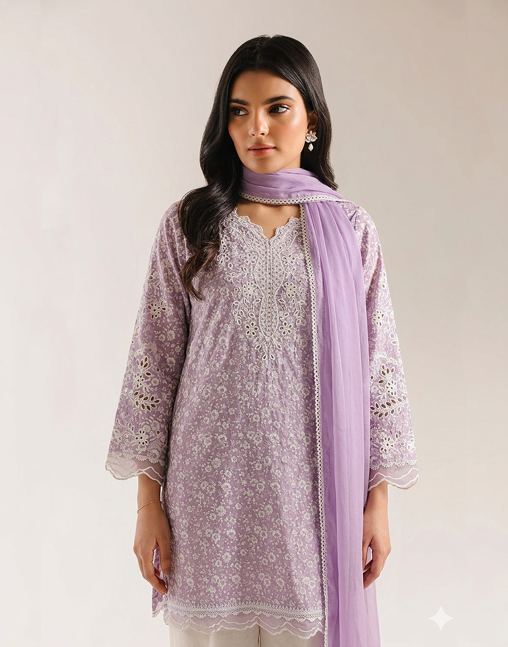 3 Piece Lawn Suit - Embroidered