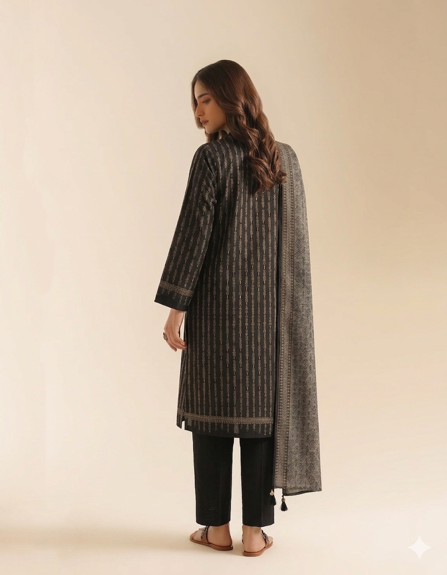 3 Piece Lawn Suit - Printed