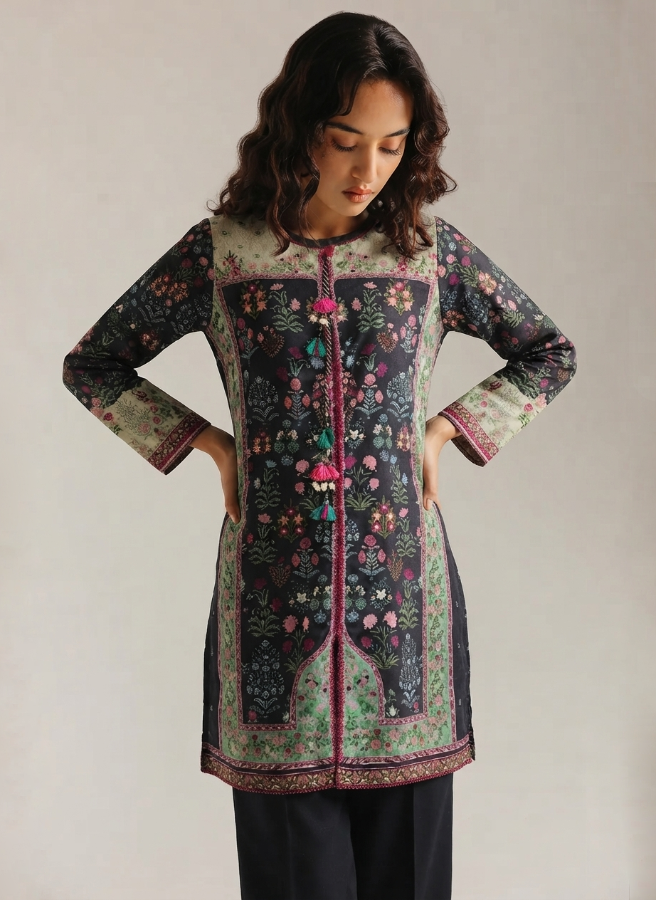 Vibrant Citrus Bloom – Printed 2-Piece Lawn Suit