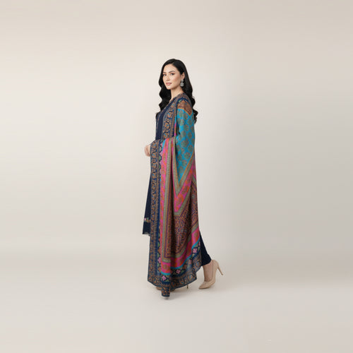 3 Piece Linen Suit - Embroidered