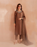 Earthy Elegance - 3-Piece Raw Silk Ensemble