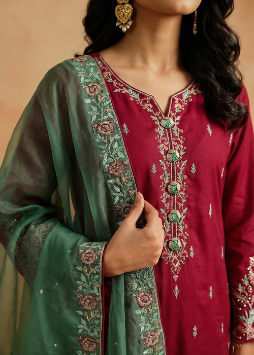 3 Piece Lawn Suit - Embroidered