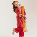 Girls' 3 Piece Printed Lawn Suit