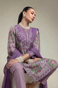 3 Piece Printed Lawn Suit - Embroidered