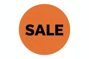 black sale banner text in solid color background the image will be in circle