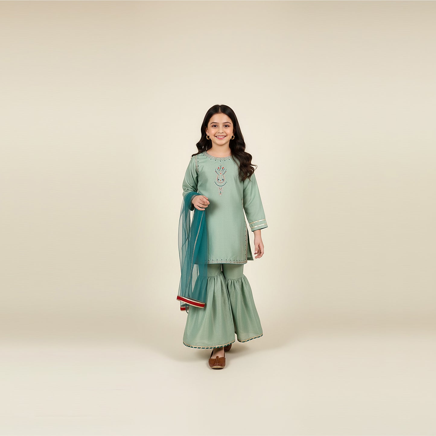 Code: 7158G - (3 Piece Kids Wear)