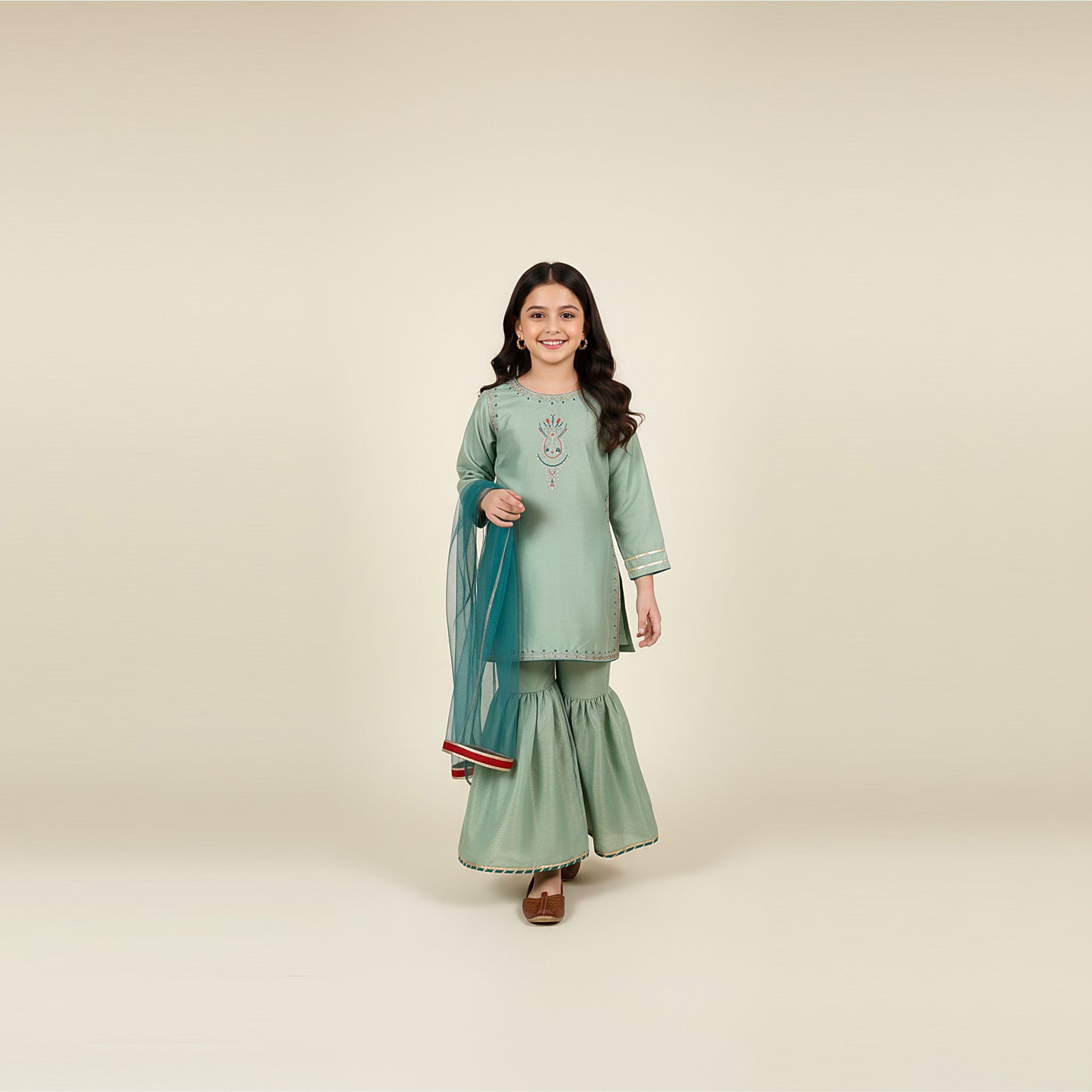 Code: 7158G - (3 Piece Kids Wear)