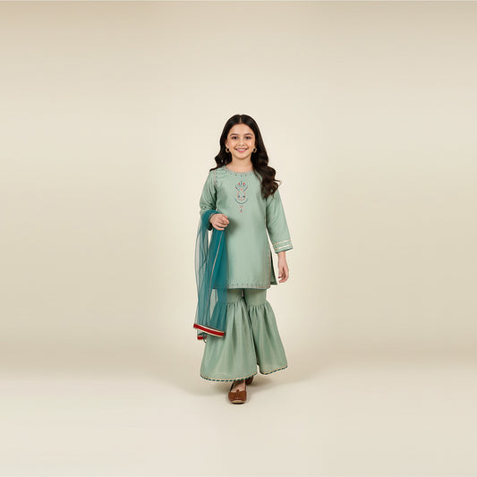 Code: 7158G - (3 Piece Kids Wear)