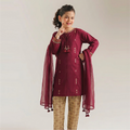 Girls' 3 Piece Lawn Suit